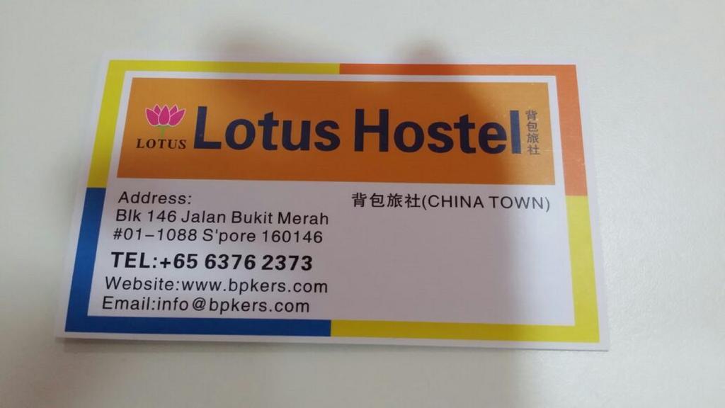 Lotus Hostel Singapore Exteriör bild